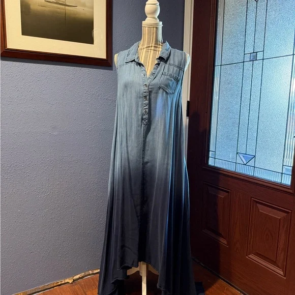 OSO Casuals Light Blue Denim Dress - Picture 1 of 4